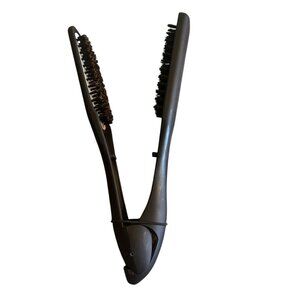 Denman D79 Thermoceramic Technology Straightening Brush Hair Black Round UK NEW